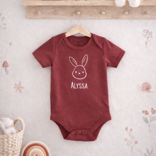 Organic Bunny Bodysuit (Colours available)